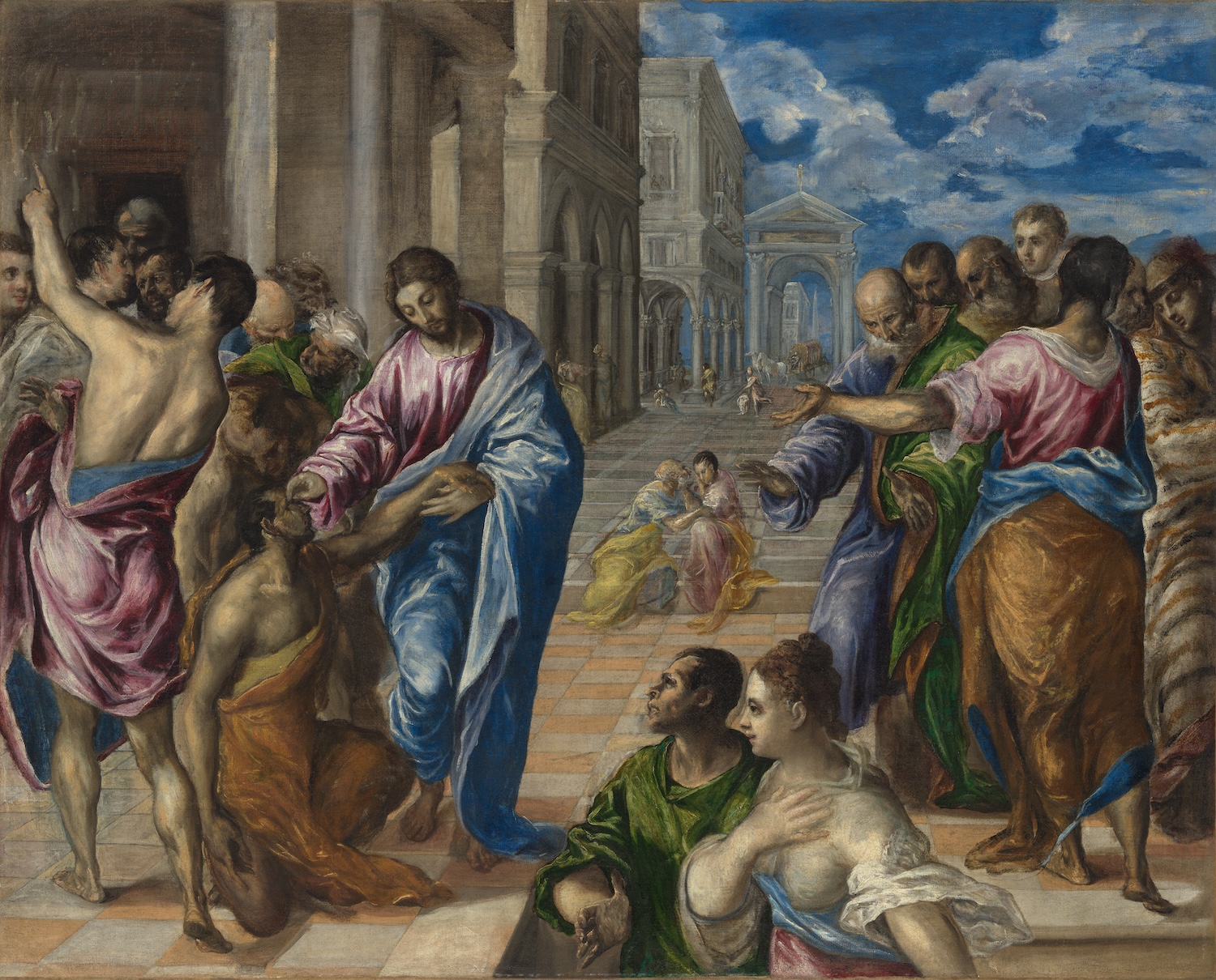 Christ Healing the Blind , 1570 by El Greco